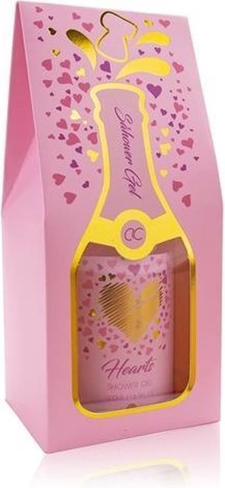 BAD EN DOUCHEGEL HEARTS CHAMPAGNE BOTTLE LOOK