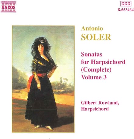 Gilbert Rowland - Soler: Harpsichord Sonatas 3 (CD)