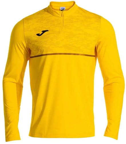 Joma Record Iii Sweatshirt Met Halve Rits Geel L Man