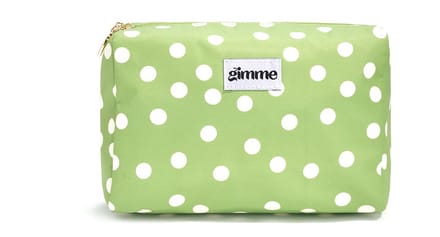 Make-uptassen met stippen, casual polyester, dagelijkse accessoires - Lichtgroen
