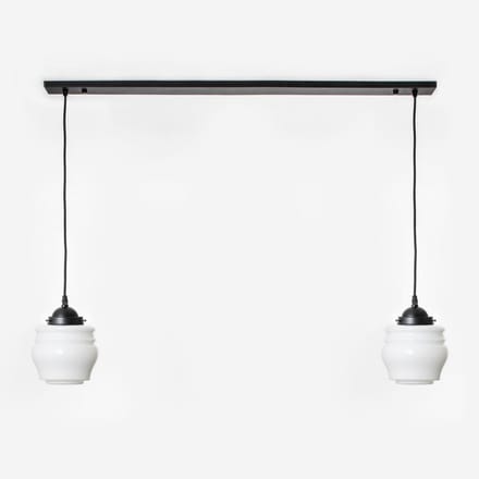 2 x Bloemknop lampen aan plafondbalk Moonlight - Art Deco Trade