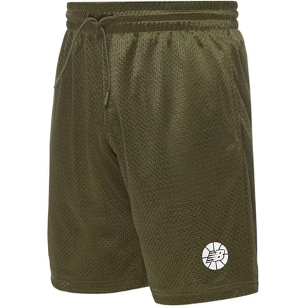 New Balance Essentials Hoops Korte Broek Bruin