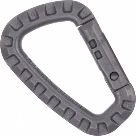 Karabijnhaak kunststof wolf grey