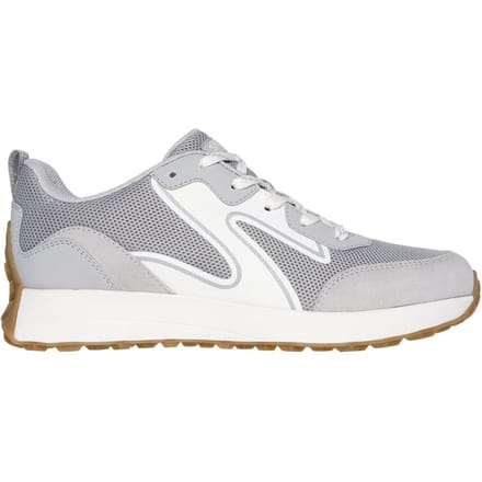 Skechers Dames Gusto Suède Paneel Sneakers (Grijs)