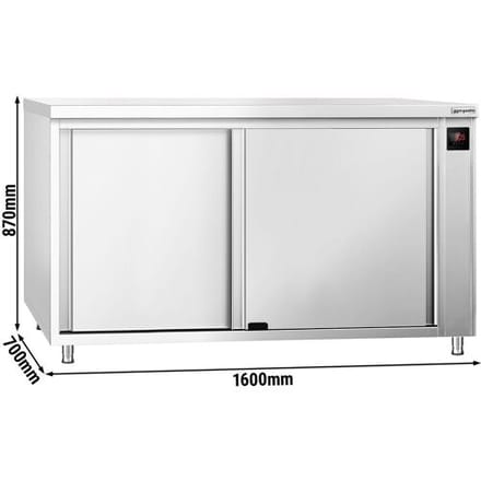 GGM Gastro Warmhoudkast PREMIUM - 2,0kW - 1600x700x870mm zilver