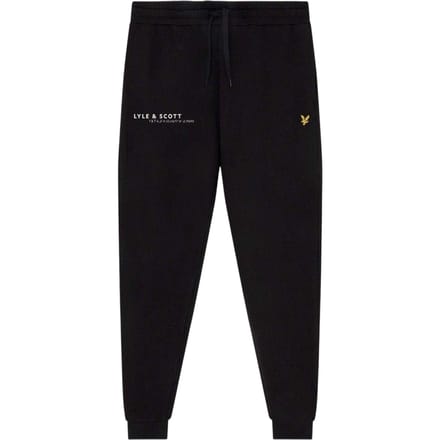 Lyle & Scott Heren Fleece Joggers (Jet Zwart)