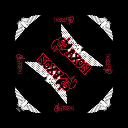 Saxon - Logo/Eagle Bandana - Zwart