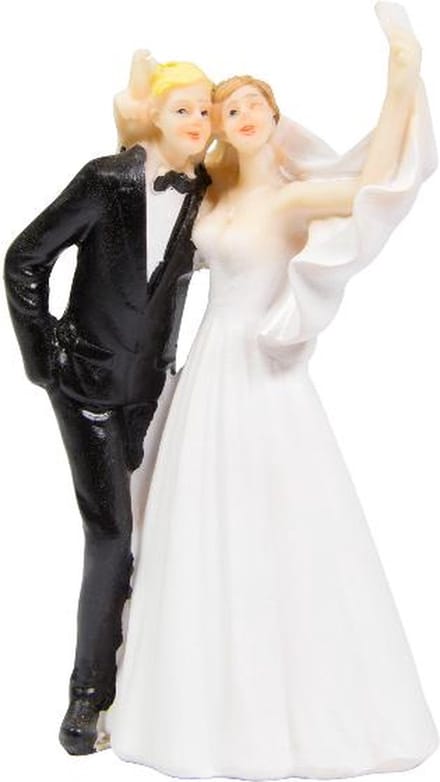 Folat - Taarttopper trouwen Selfie