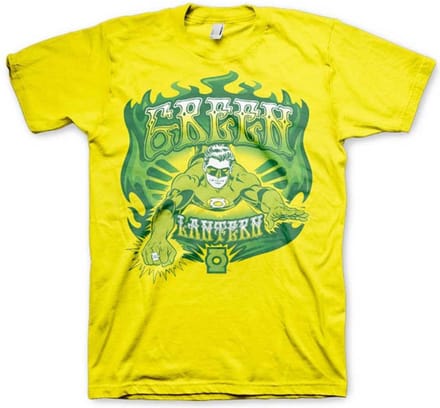 DC Comics Green Lantern Heren Tshirt -M- Green Fire Geel