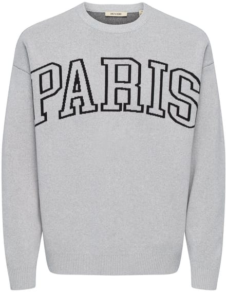 ONLY&SONS - ONSRUNYNEW LIFE RLX LS JAQUARD CREW KNIT - Heren - Gebreide truien