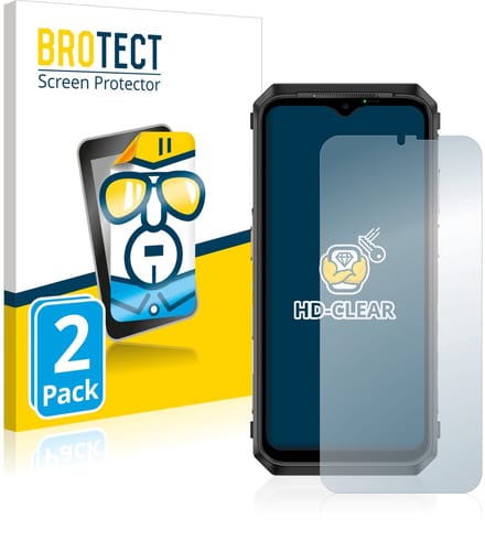 BROTECT - Screenprotector voor Ulefone Power Armor 18T - Folie Beschermfolie transparant 2 Stuks