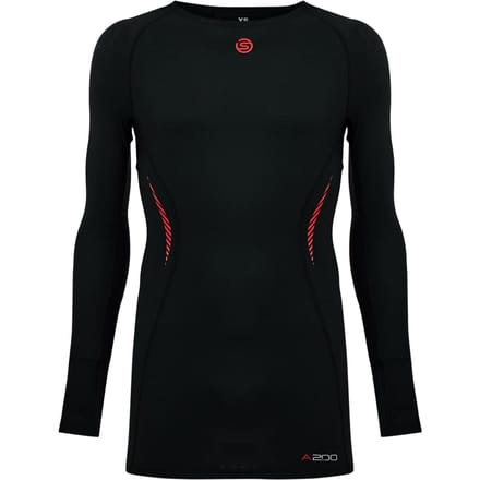 Skins Heren A200 compressieshirt met opdruk op de rug (Zwart)