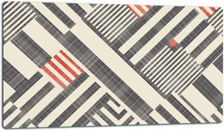 TMK ArtDeko - Snijplank - 52x30 cm - Sierlijk Ontwerp - Glas - Inductiegeschikt