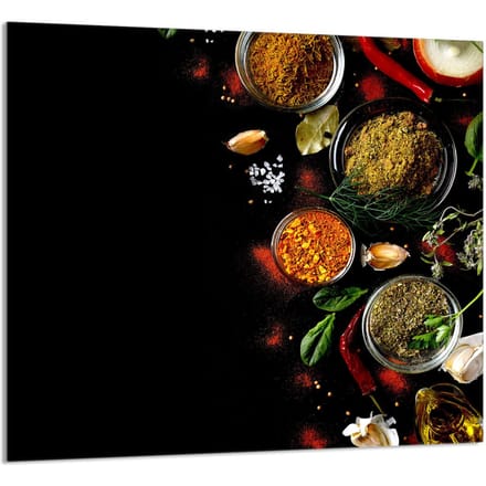 TMK ArtDeko - Snijplank - 65x60 cm - Przyprawy - Veiligheidsglas