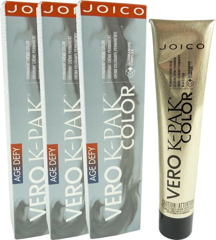 Joico Age Defy Vero K-Pak Color Red Controller Permanente haarkleur 3x74ml