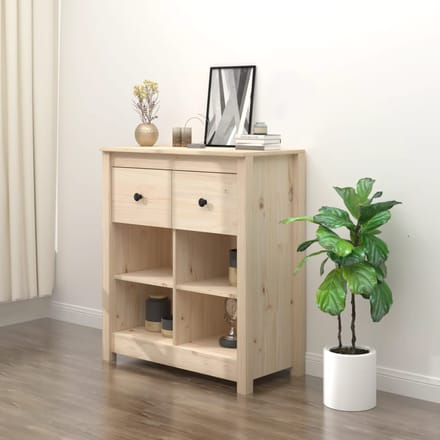 vidaXL - Dressoir - 70x35x80 - cm - massief - grenenhout