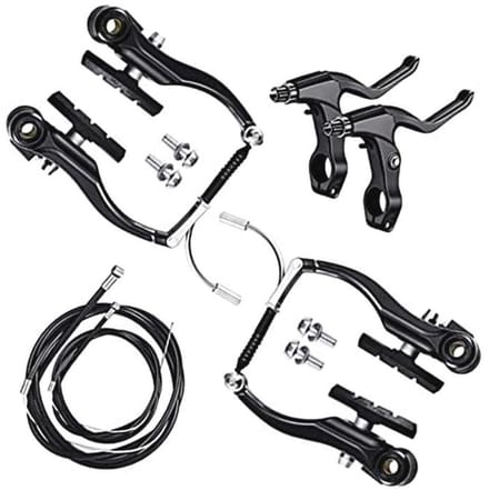 Aluminium Fietsremhevels en Remkabels Set voor Mountainbikes