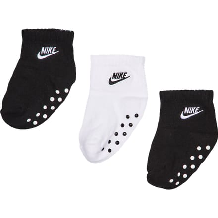 Nike Kids Ankle 3 Pack Sokken Unisex - Zwart - Maat 1 - 2 YEARS