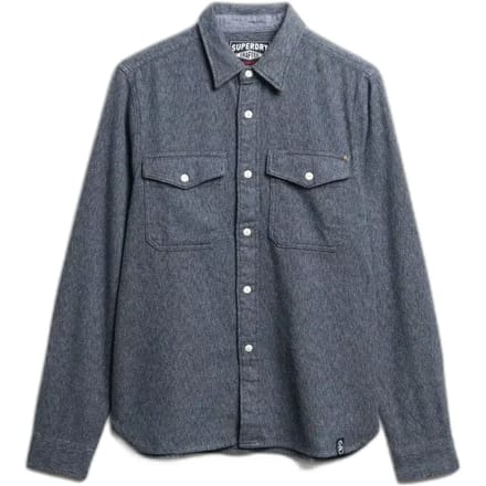 Superdry - The Merchant Store - Heavy Flannel Overhemd - Heren - Lange mouwen shirts