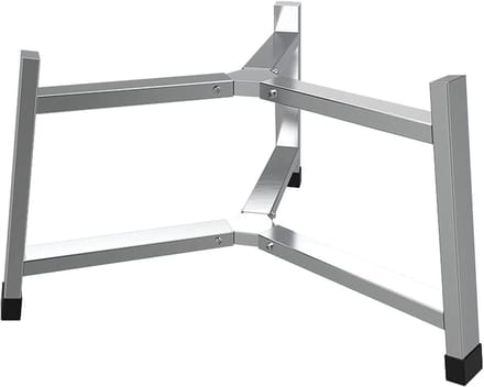 Vreugdevuurstandaard - Vuurkorf rek - Kampvuur koken - Driehoekig ontwerp - 195 inch - Zilver