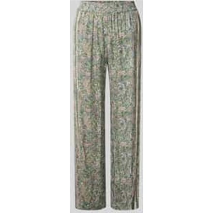 Stoffen broek van viscose in all-over look model 'Bala'