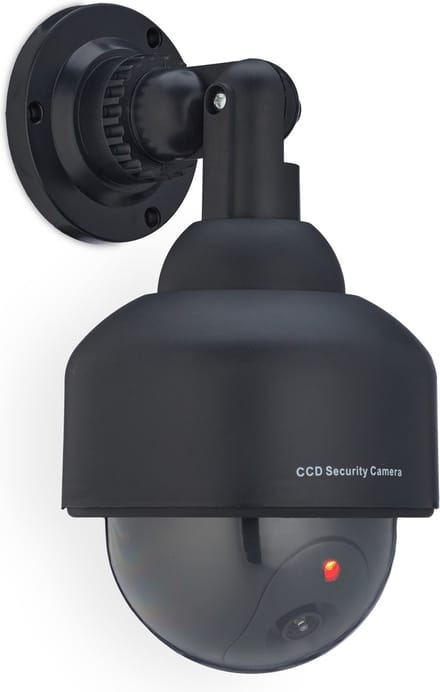 dummy dome camera - knipperend led-licht - binnen - buiten - nep beveiligingscamera