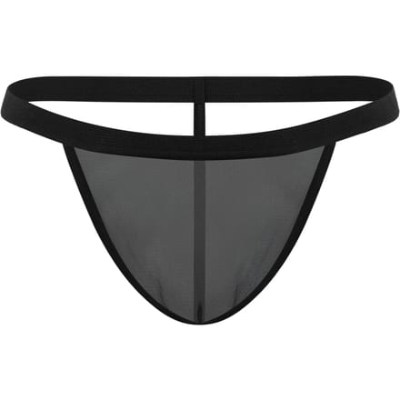 Amorable - Zwarte Transparante Herenstring
