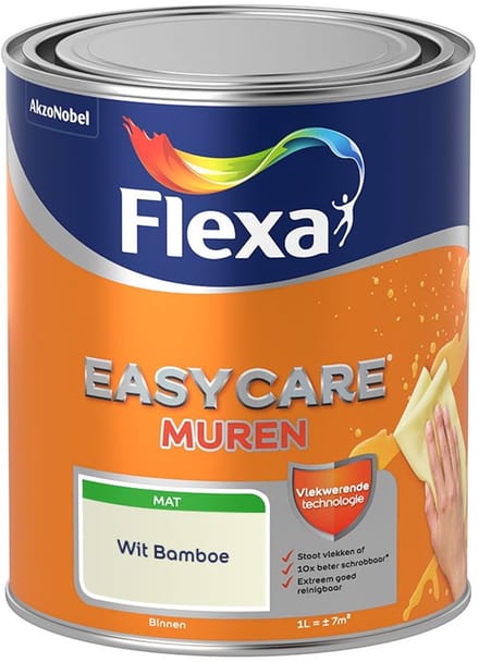 Flexa - Easycare Muren - Wit Bamboe - Mengverf - 1 L