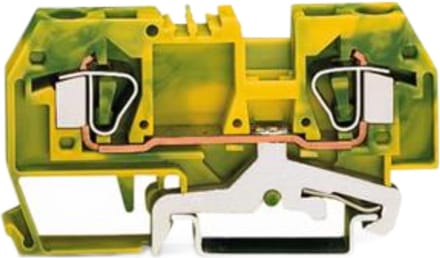 WAGO 282-907 Aardklem 8 mm Spanveer Toewijzing: Terre Groen, Geel 50 stuk(s) Package