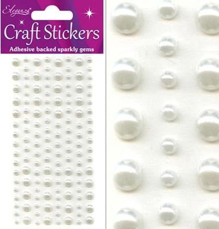 Oaktree - Stickers Pareltjes Ivoor (per vel) 3-6mm