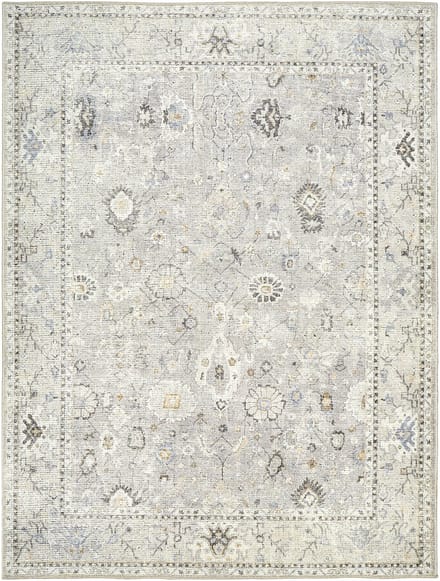 Becki Owens x SURYA Davina vloerkleed vintage licht grijs
