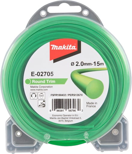 Makita maaidraad rond 2 mm x 15 m voor accu bosmaaier - E-02705
