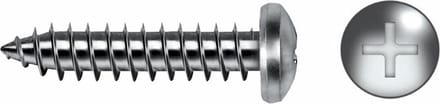 Schroefdoos CELO DIN 7981 Ø 4,8 mm 50 mm Phillips Verzinken (100 Stuks)