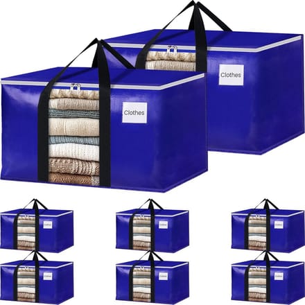 Verhuiszakken 125L Extra Groot - Set van 8 Stevige Zakken