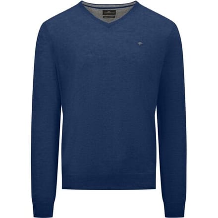 Fynch-Hatton Trui V-Neck Merino Cashmere Night / male