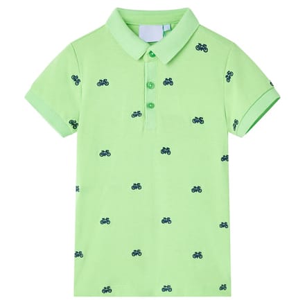 vidaXL Kinderpoloshirt 140 neongroen