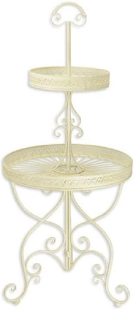 Etagère - Klassieke ronde Etagere - wit - 137,5 cm hoog