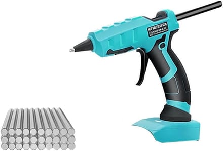 Lijmpistool Set - Draadloze Lijmpistool - Hobby Projecten - Snelle Opwarming - 7mm Stokjes - Blauw