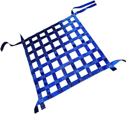 Bagagenet Fiets - Hijsnet Lading - Goederen Optillen - Scheurvast Polyester - 1 x 1M / 300KG - Blauw