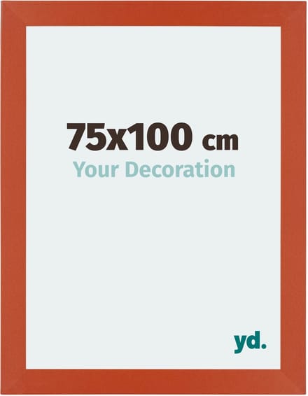 Your Decoration - Fotolijst 75x100 cm - MDF - Oranje - Mura