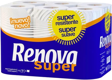 Extra Zacht Wit Toiletpapier, 12 Rollen - Hoge Kwaliteit]