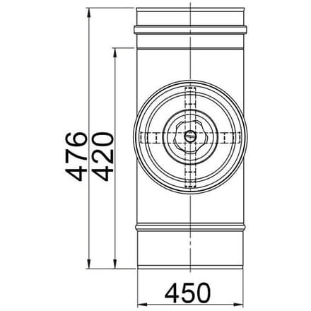 GGM Gastro Spirobuis - in RVS - Ø 450mm zilver