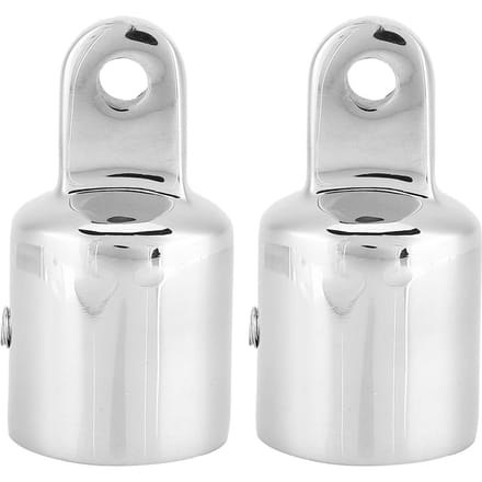 2 stuks Roestvrij Staal Ooguiteinde voor Boot Biminitop Verbindingskap Schroef Montage Hardware 1 gray