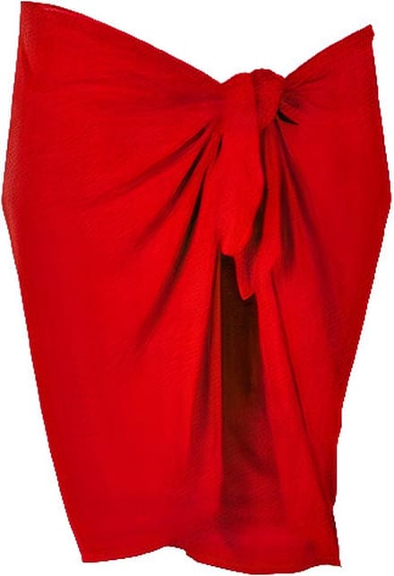 BECO Rok Pareo - Dames - 165 X 56 cm - Polyester - Rood