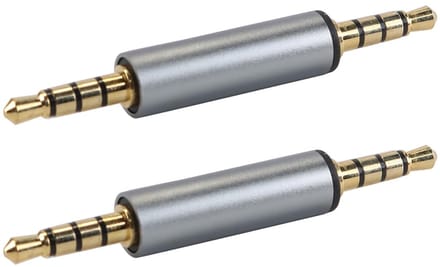 Dailygoods - 3,5 mm Manneke naar Manneke Audioadapter 2 Stuks