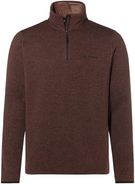 Vaude Rienza Iii Fleece Met Halve Rits Bruin S Man