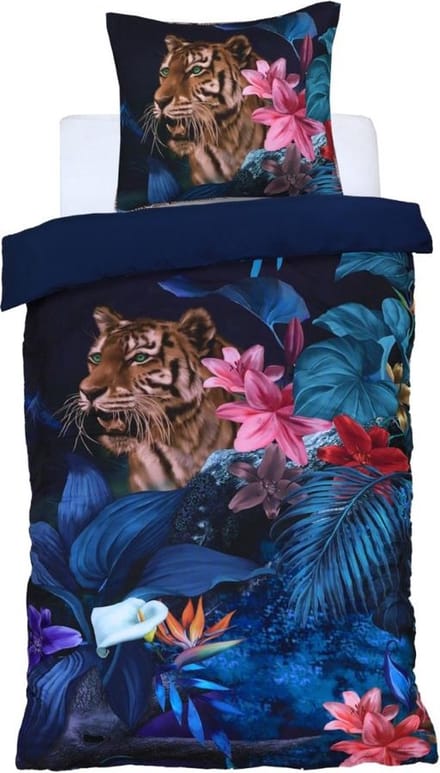 Husch Dekbedovertrek JungleTiger - 140x200/220 - Tijger