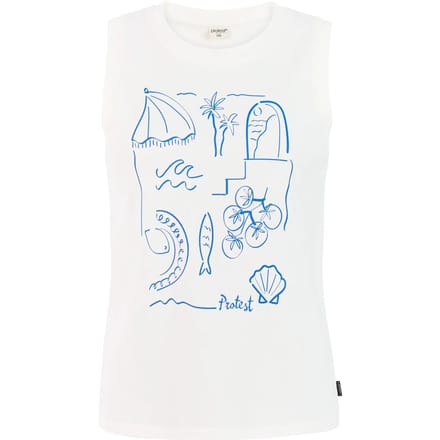 Protest PRTAnother - Singlet Dames - Normale pasvorm - Ronde hals - Mouwloos - Wit
