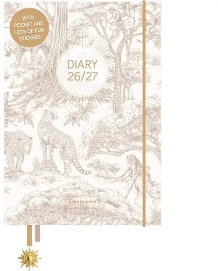 Pimpelmees A5 Schoolagenda 2026 - 2027 Leopard Warm Nude