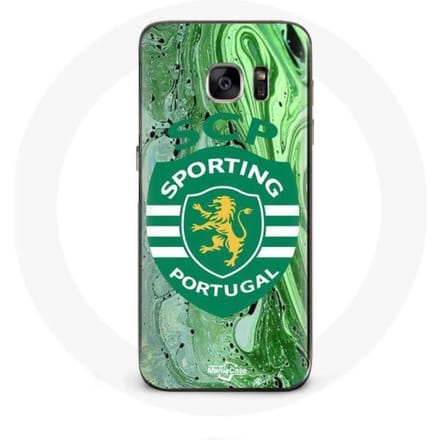 Coque Maniacase pour Samsung Galaxy S7 scp sporting portugal fond vert